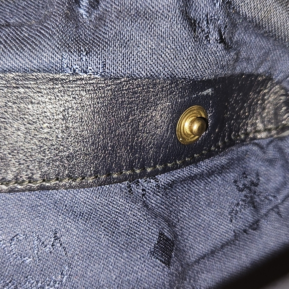 Authentic MCM White Blue Meesenger Crossbody Shoulder Bag EUC Germany - Picture 14 of 16